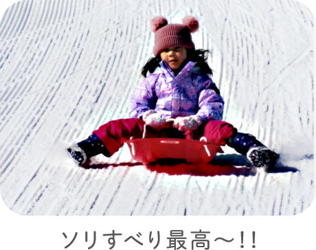 ソリすべり最高〜！！